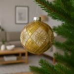 Esfera Dorada con Perlas y Detalles