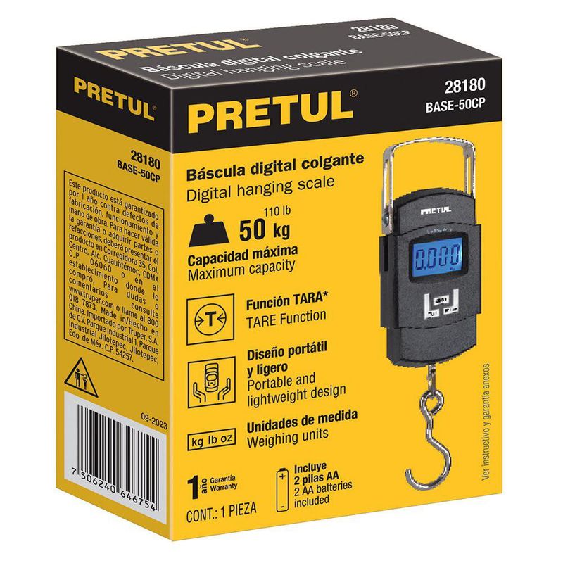 Báscula Digital Colgante 50 Kg