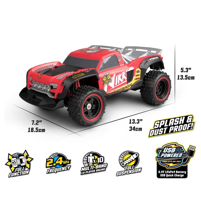 Camión RC Rojo 30x15x15 Cm