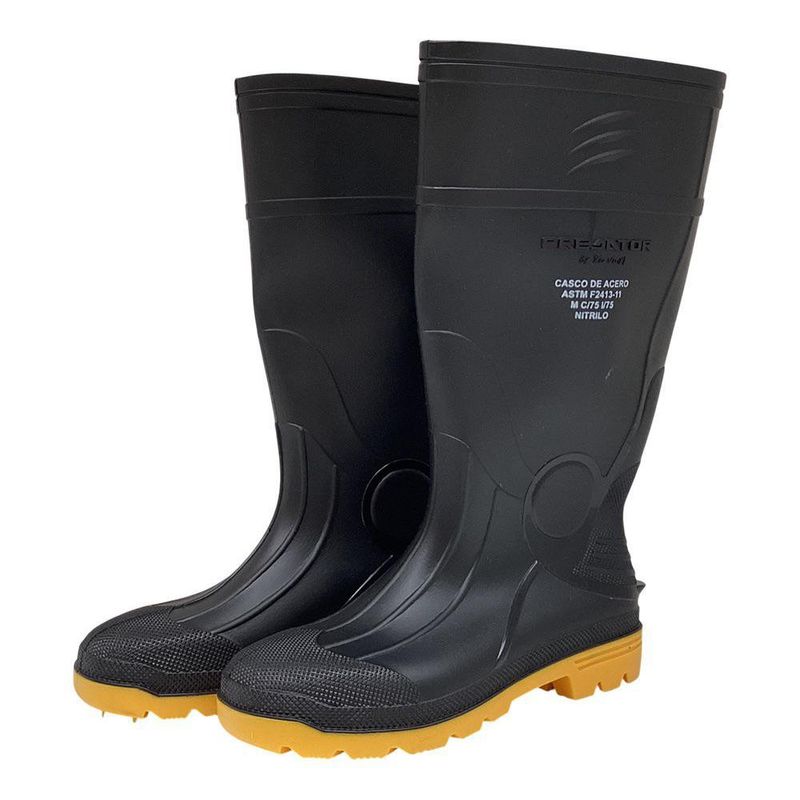 Bota Industrial con Punta de Acero Talla 9