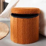Taburete-Plegable-Redondo-con-Almacenamiento-Caramelo