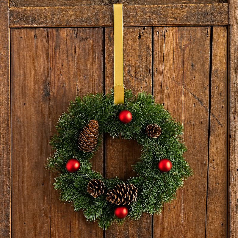 Colgador Metálico Dorado para Corona