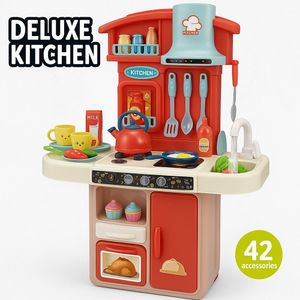 Set de Cocina con Luz y Sonido Rojo