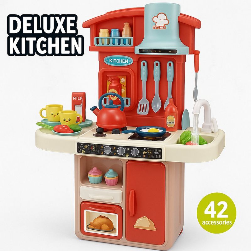 Set de Cocina con Luz y Sonido Rojo