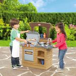 Cocinita de Juguete Outdoor BBQ Parrilla y Horno