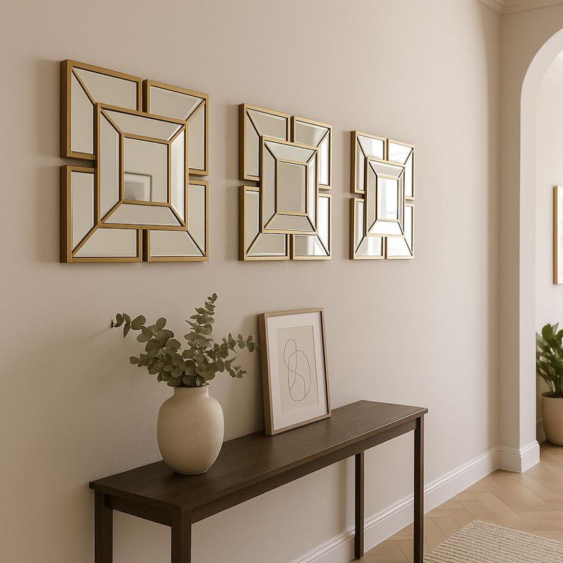 Set de Espejos Decorativos Geométricos