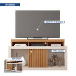 Rack para TV Café y Crema