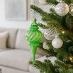 Adorno Navideño Verde con Punta