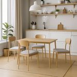 Comedor Toffie Rectangular Beige