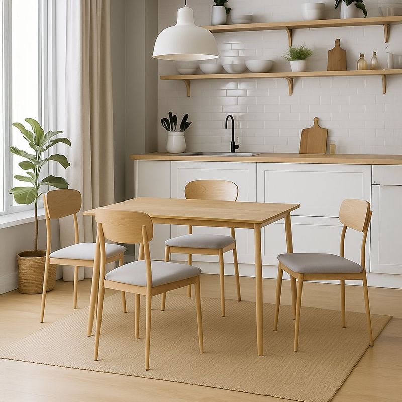 Comedor Toffie Rectangular Beige