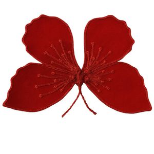 Mariposa Decorativa de Tela Bordada