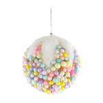 Esfera Decorativa Multicolor con Bolitas de Fieltro