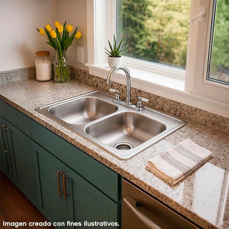 Lavaplatos De Empotrar 2 Fosas - Eb