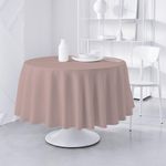 Mantel Redondo Liso Rosado