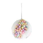 Esfera Decorativa Multicolor con Bolitas de Fieltro