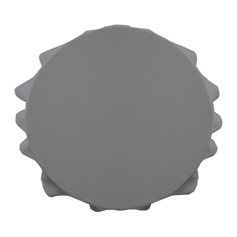 Mantel Redondo Liso Gris