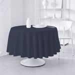 Mantel Redondo Liso Navy