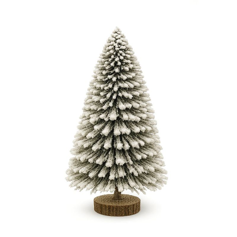 Árbol Navideño Decorativo con Base de Madera