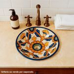 Lavamanos de Sobreponer Cerámico Decorado Candelaria