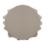 Mantel Redondo Liso Beige