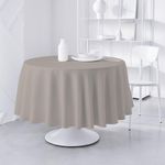 Mantel Redondo Liso Beige