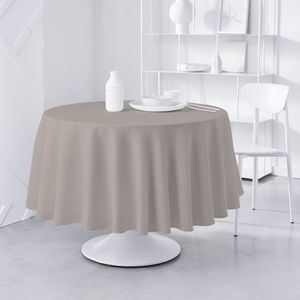 Mantel Redondo Liso Beige