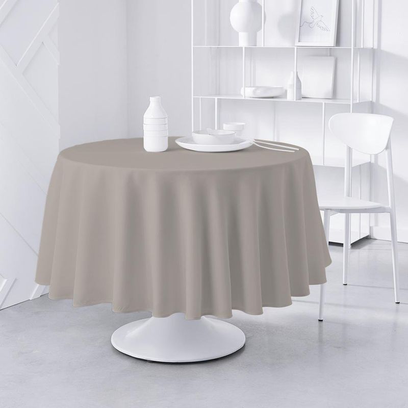 Mantel Redondo Liso Beige
