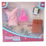 Set De Blusa Y Falda Rosada Con Accesorios Para Muñeca 12 Plg - Tip-top