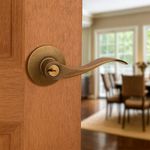 Manija Decorativa de Bronce Latón Brillante