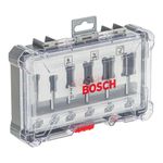 Set de 6 Fresas para Metal 1/4 Plg Rectas