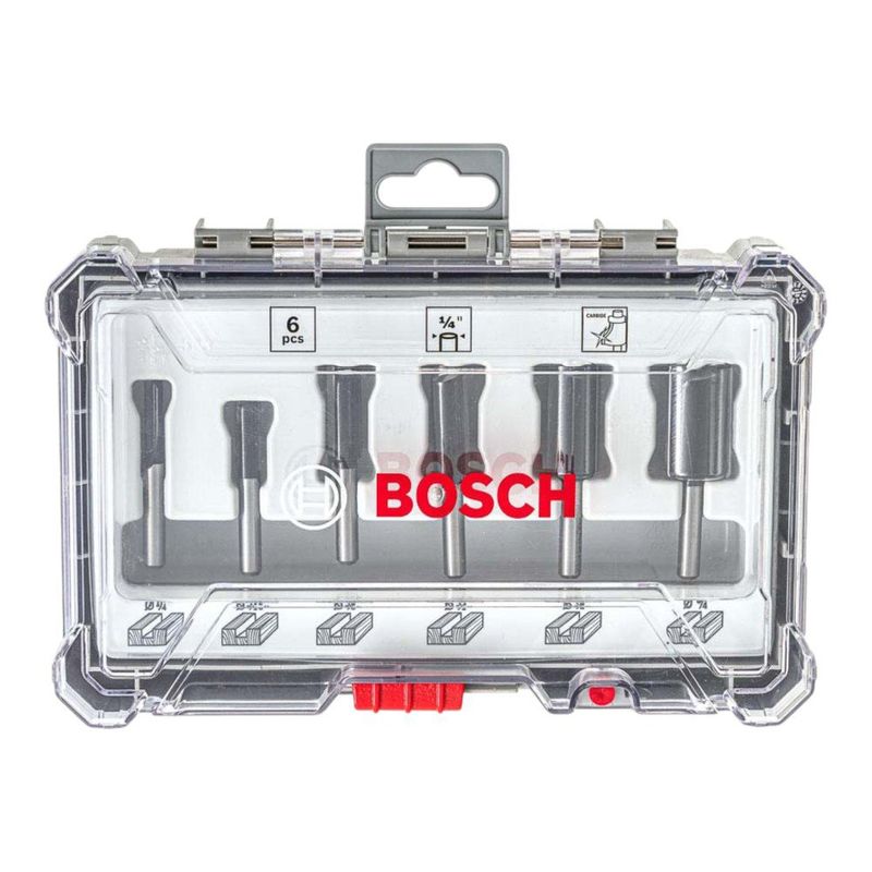 Set de 6 Fresas para Metal 1/4 Plg Rectas