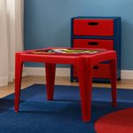 Mesa Infantil Plástica Roja Mickey Mouse