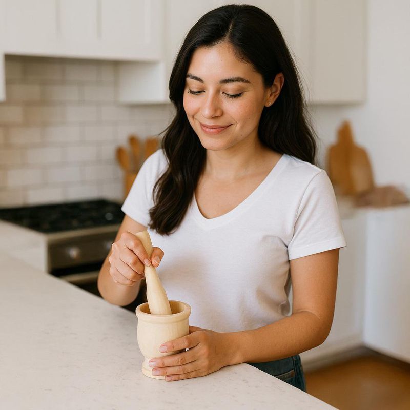 Molcajete de Madera natural