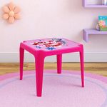 Mesa Infantil Plástica Rosa Minnie Mouse