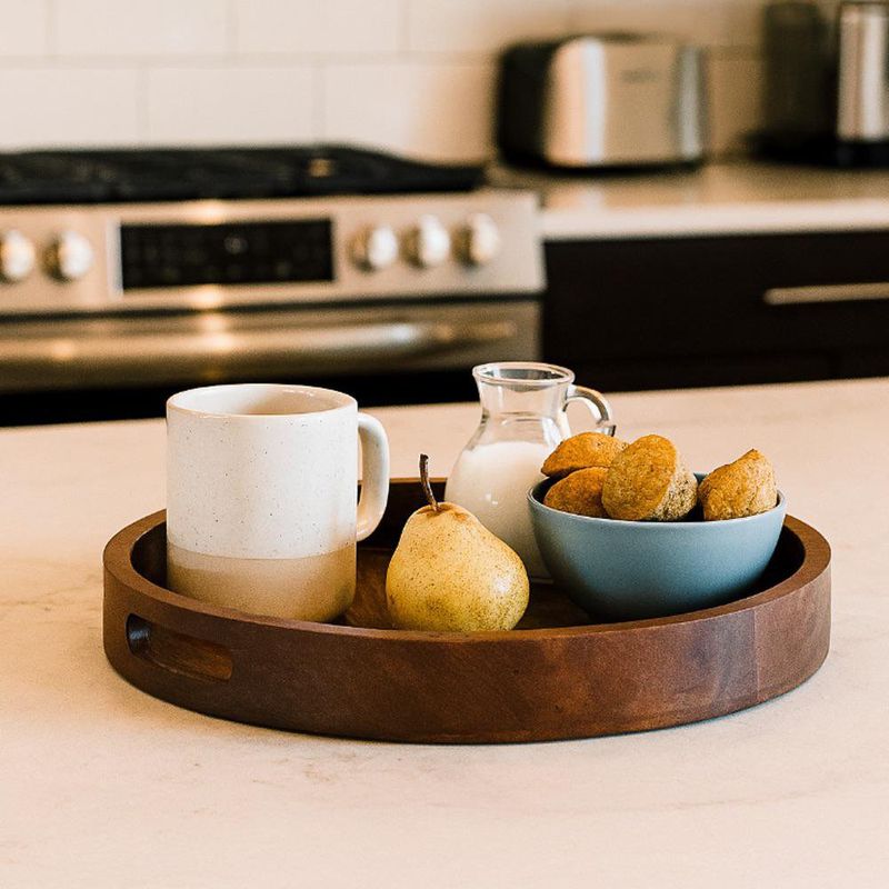 Azafate Redondo de Madera