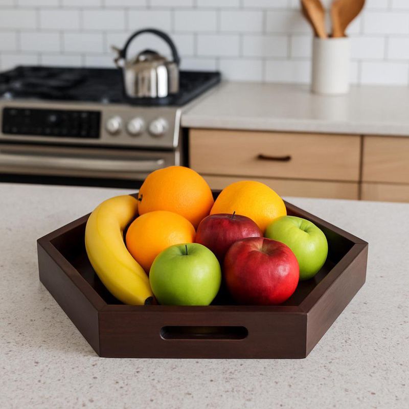 Bandeja Hexagonal de Madera