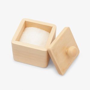 Azucarera Cuadrada de Madera