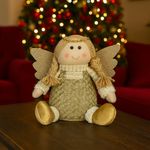 Ángel Decorativo Navideño Dorado