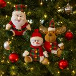 Muñeco Navideño Sentado 25 cm Diseños Surtidos