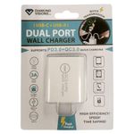Cargador de Pared USB-C y USB-A Carga Rápida 18 W