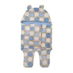 Traje Tipo Sleeping para Bebé Azul con Gorro y Patitas