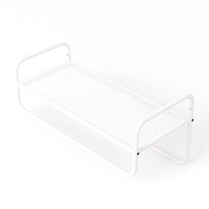 Repisa de Plástico con Colgador Blanca