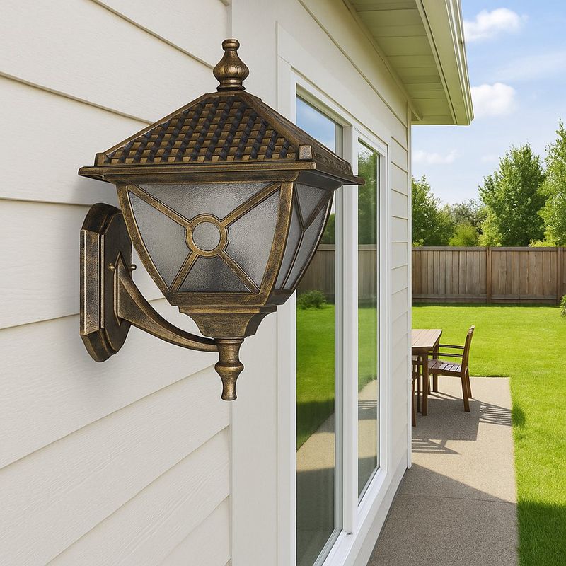 Farol de Pared Exterior Triangular 1 Luz
