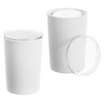 Set de 2 Vasos Blanco para Baño