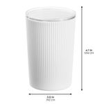 Set de 2 Vasos Blanco para Baño