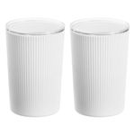 Set de 2 Vasos Blanco para Baño
