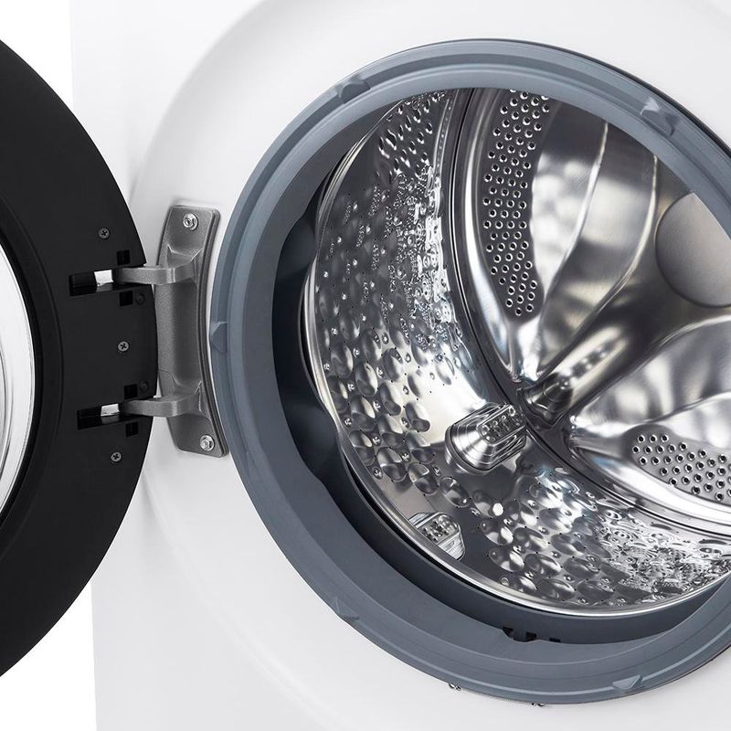 Lavadora frontal con vapor y control inteligente ThinQ 45 lbs
