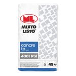Concreto Premezclado 4001 Psi Para Estructura 45 Kg