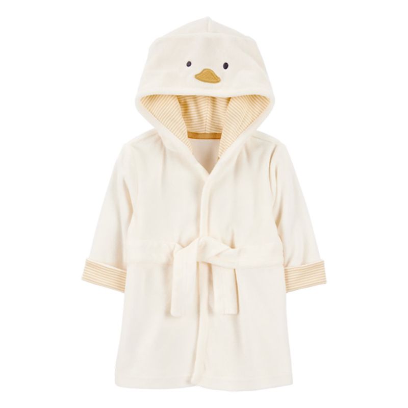 Bata con Capucha Diseño Pollito Talla 0-9 Meses