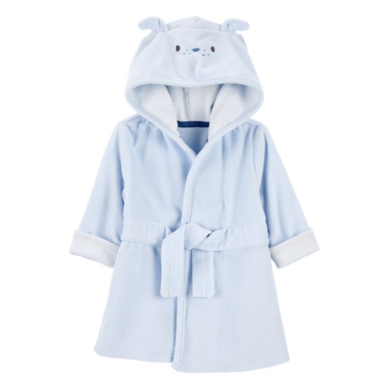 Bata con Capucha Diseño Perrito Talla 0-9 Meses